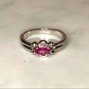 Pink cz Ring